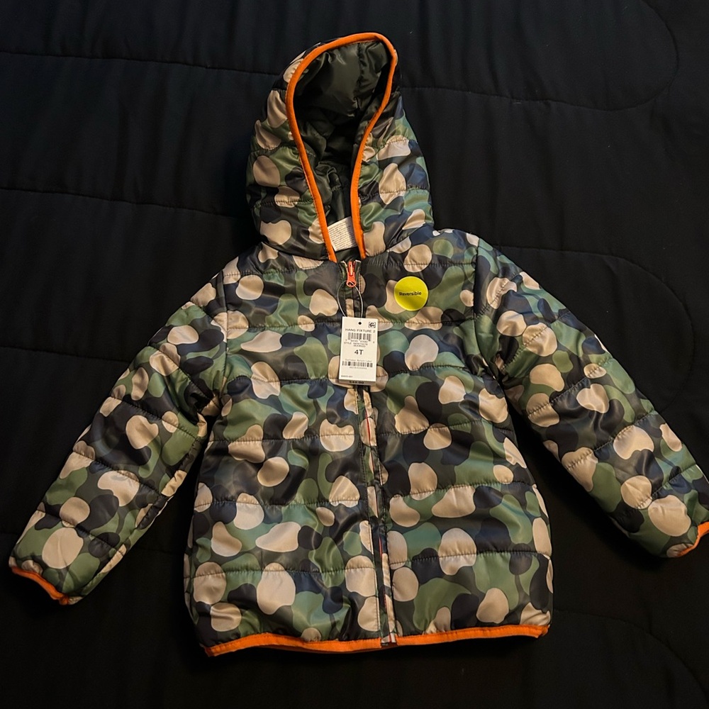 Epic Threads Camouflage reversible Hooded Jacket.